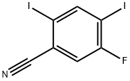 2,4-Diiodo-5-fluorobenzonitrile Structure