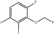 1,2-Diiodo-4-fluoro-3-(fluoromethoxy)benzene Structure