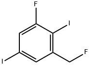 1,4-Diiodo-2-fluoro-6-(fluoromethyl)benzene Structure