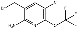 2-Amino-3-(bromomethyl)-5-chloro-6-(trifluoromethoxy)pyridine Structure