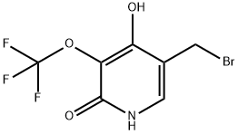 5-(Bromomethyl)-2,4-dihydroxy-3-(trifluoromethoxy)pyridine Structure