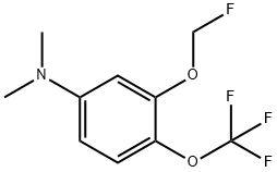 1-Dimethylamino-3-fluoromethoxy-4-(trifluoromethoxy)benzene Structure