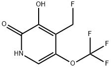 2,3-Dihydroxy-4-(fluoromethyl)-5-(trifluoromethoxy)pyridine Structure