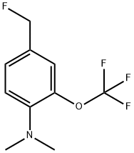 1-Dimethylamino-4-fluoromethyl-2-(trifluoromethoxy)benzene Structure