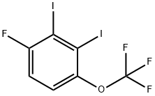 1,2-Diiodo-3-fluoro-6-(trifluoromethoxy)benzene 구조식 이미지