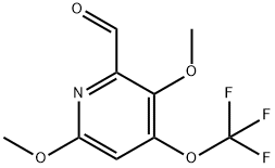 3,6-Dimethoxy-4-(trifluoromethoxy)pyridine-2-carboxaldehyde 구조식 이미지