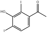 2',4'-Diiodo-3'-hydroxyacetophenone 구조식 이미지