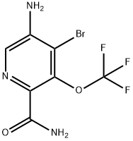 5-Amino-4-bromo-3-(trifluoromethoxy)pyridine-2-carboxamide Structure