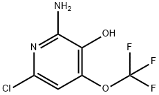 2-Amino-6-chloro-3-hydroxy-4-(trifluoromethoxy)pyridine Structure