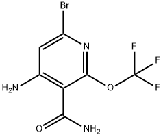 4-Amino-6-bromo-2-(trifluoromethoxy)pyridine-3-carboxamide Structure