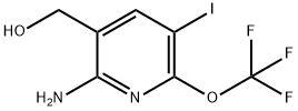 2-Amino-5-iodo-6-(trifluoromethoxy)pyridine-3-methanol Structure