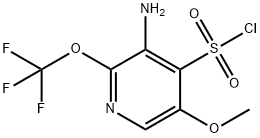 3-Amino-5-methoxy-2-(trifluoromethoxy)pyridine-4-sulfonyl chloride Structure