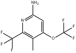 6-Amino-3-methyl-4-(trifluoromethoxy)-2-(trifluoromethyl)pyridine Structure