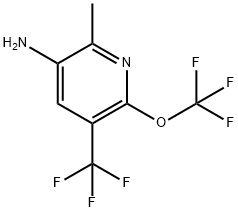 3-Amino-2-methyl-6-(trifluoromethoxy)-5-(trifluoromethyl)pyridine Structure