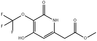 Methyl 2,4-dihydroxy-3-(trifluoromethoxy)pyridine-6-acetate Structure