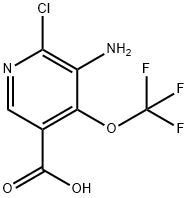 3-Amino-2-chloro-4-(trifluoromethoxy)pyridine-5-carboxylic acid Structure