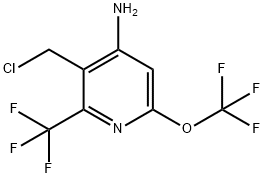 4-Amino-3-(chloromethyl)-6-(trifluoromethoxy)-2-(trifluoromethyl)pyridine Structure