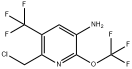 3-Amino-6-(chloromethyl)-2-(trifluoromethoxy)-5-(trifluoromethyl)pyridine Structure