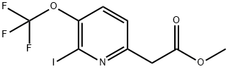 Methyl 2-iodo-3-(trifluoromethoxy)pyridine-6-acetate 구조식 이미지