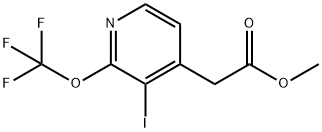 Methyl 3-iodo-2-(trifluoromethoxy)pyridine-4-acetate Structure