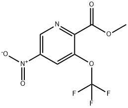 Methyl 5-nitro-3-(trifluoromethoxy)pyridine-2-carboxylate 구조식 이미지
