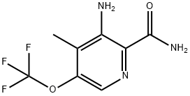 3-Amino-4-methyl-5-(trifluoromethoxy)pyridine-2-carboxamide Structure