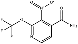 3-Nitro-2-(trifluoromethoxy)pyridine-4-carboxamide Structure