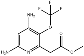 Methyl 4,6-diamino-3-(trifluoromethoxy)pyridine-2-acetate Structure