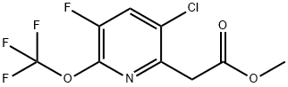 Methyl 3-chloro-5-fluoro-6-(trifluoromethoxy)pyridine-2-acetate Structure