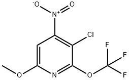 3-Chloro-6-methoxy-4-nitro-2-(trifluoromethoxy)pyridine Structure