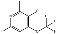 3-Chloro-6-fluoro-2-methyl-4-(trifluoromethoxy)pyridine 구조식 이미지