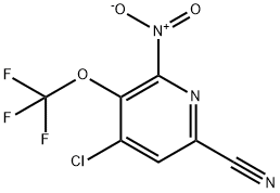 4-Chloro-6-cyano-2-nitro-3-(trifluoromethoxy)pyridine Structure