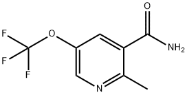 2-Methyl-5-(trifluoromethoxy)pyridine-3-carboxamide Structure