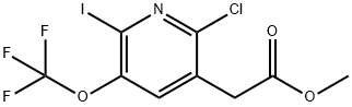 Methyl 2-chloro-6-iodo-5-(trifluoromethoxy)pyridine-3-acetate Structure