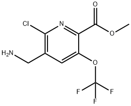 Methyl 3-(aminomethyl)-2-chloro-5-(trifluoromethoxy)pyridine-6-carboxylate Structure