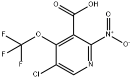 5-Chloro-2-nitro-4-(trifluoromethoxy)pyridine-3-carboxylic acid Structure