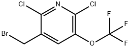 3-(Bromomethyl)-2,6-dichloro-5-(trifluoromethoxy)pyridine Structure