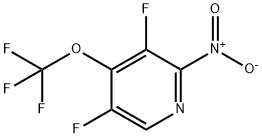 3,5-Difluoro-2-nitro-4-(trifluoromethoxy)pyridine Structure