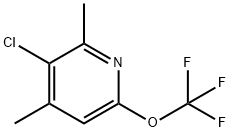 3-Chloro-2,4-dimethyl-6-(trifluoromethoxy)pyridine Structure