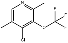 4-Chloro-2,5-dimethyl-3-(trifluoromethoxy)pyridine Structure