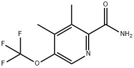 3,4-Dimethyl-5-(trifluoromethoxy)pyridine-2-carboxamide Structure