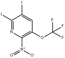 2,3-Diiodo-6-nitro-5-(trifluoromethoxy)pyridine Structure