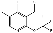 3-(Chloromethyl)-4,5-diiodo-2-(trifluoromethoxy)pyridine Structure