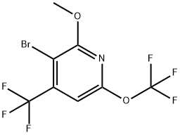 3-Bromo-2-methoxy-6-(trifluoromethoxy)-4-(trifluoromethyl)pyridine Structure