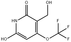 2,6-Dihydroxy-4-(trifluoromethoxy)pyridine-3-methanol Structure