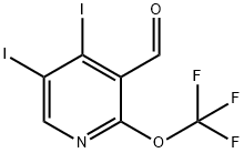 4,5-Diiodo-2-(trifluoromethoxy)pyridine-3-carboxaldehyde Structure