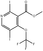 Methyl 2,5-diiodo-4-(trifluoromethoxy)pyridine-3-carboxylate Structure