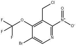 5-Bromo-3-(chloromethyl)-2-nitro-4-(trifluoromethoxy)pyridine Structure