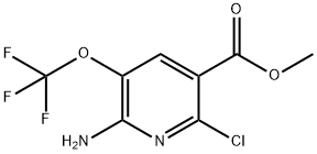 Methyl 2-amino-6-chloro-3-(trifluoromethoxy)pyridine-5-carboxylate Structure