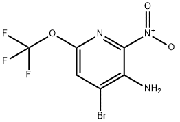 3-Amino-4-bromo-2-nitro-6-(trifluoromethoxy)pyridine Structure